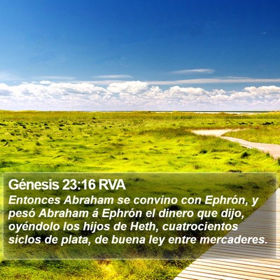 Génesis 23:16 RVA Bible Verse Image