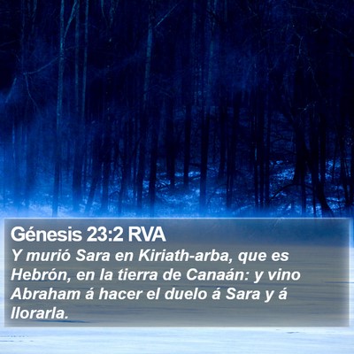 Génesis 23:2 RVA Bible Verse Image