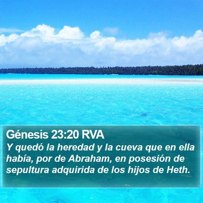 Génesis 23:20 RVA Bible Verse Image