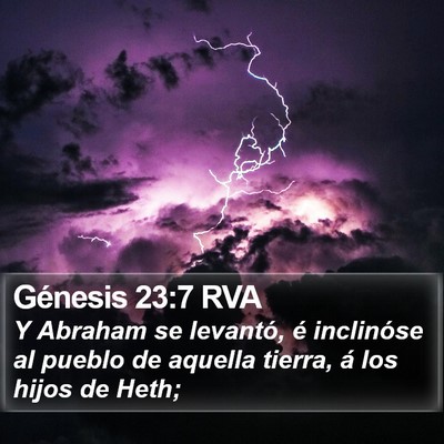 Génesis 23:7 RVA Bible Verse Image