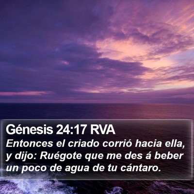 Génesis 24:17 RVA Bible Verse Image