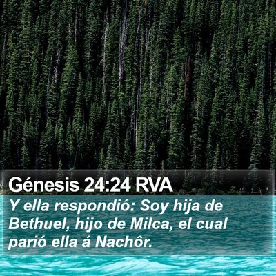 Génesis 24:24 RVA Bible Verse Image