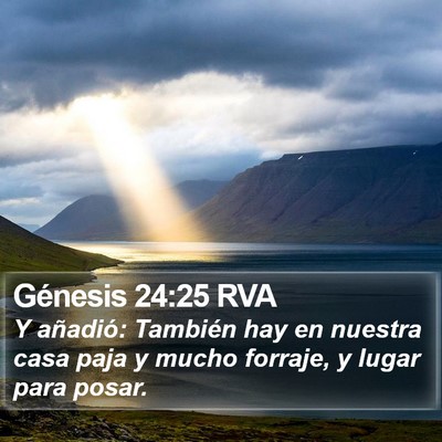 Génesis 24:25 RVA Bible Verse Image