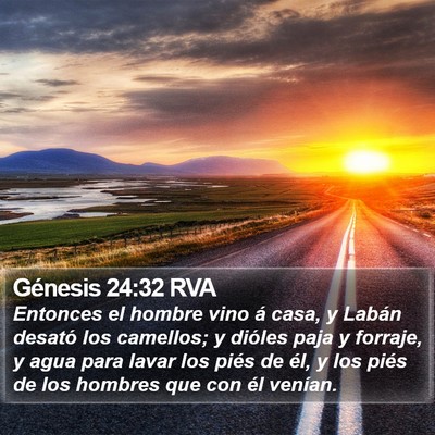 Génesis 24:32 RVA Bible Verse Image