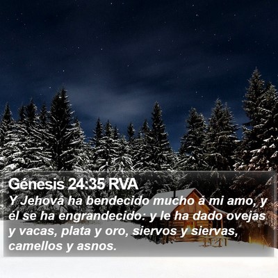 Génesis 24:35 RVA Bible Verse Image