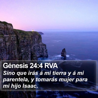 Génesis 24:4 RVA Bible Verse Image