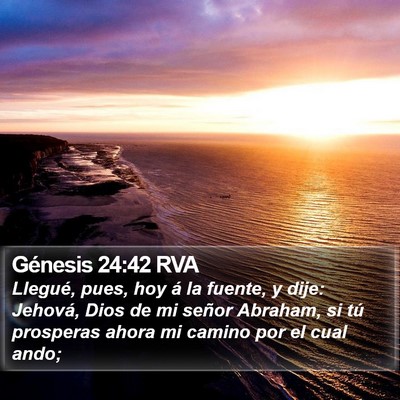 Génesis 24:42 RVA Bible Verse Image