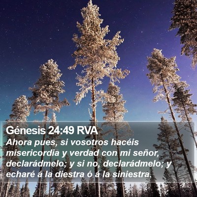 Génesis 24:49 RVA Bible Verse Image