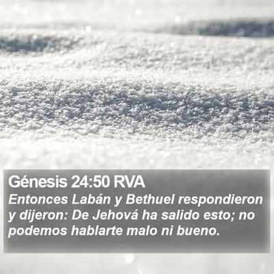 Génesis 24:50 RVA Bible Verse Image