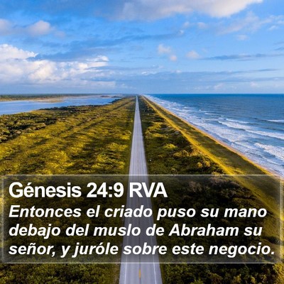 Génesis 24:9 RVA Bible Verse Image