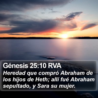 Génesis 25:10 RVA Bible Verse Image