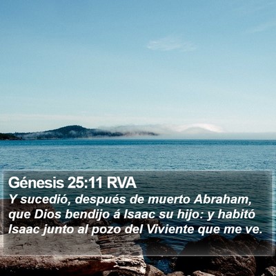 Génesis 25:11 RVA Bible Verse Image