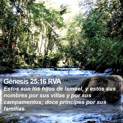 Génesis 25:16 RVA Bible Verse Image