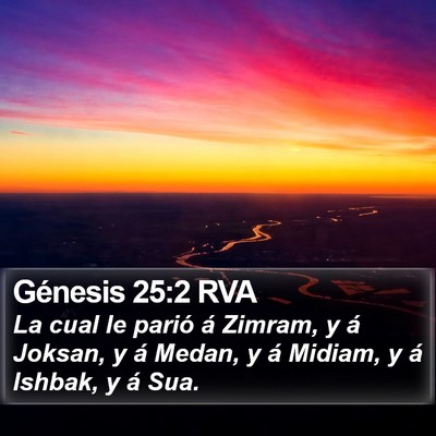Génesis 25:2 RVA Bible Verse Image