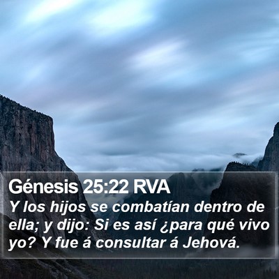 Génesis 25:22 RVA Bible Verse Image