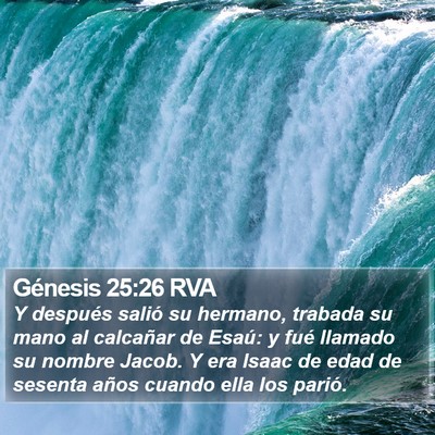 Génesis 25:26 RVA Bible Verse Image