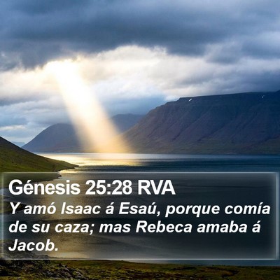 Génesis 25:28 RVA Bible Verse Image