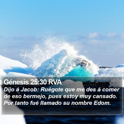 Génesis 25:30 RVA Bible Verse Image