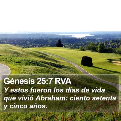 Génesis 25:7 RVA Bible Verse Image