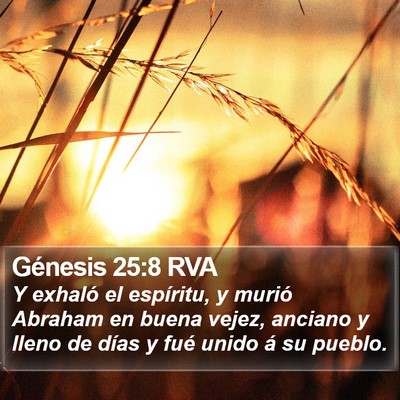Génesis 25:8 RVA Bible Verse Image