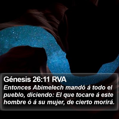 Génesis 26:11 RVA Bible Verse Image