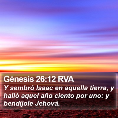Génesis 26:12 RVA Bible Verse Image