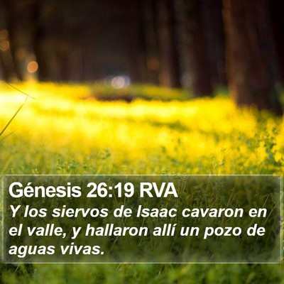 Génesis 26:19 RVA Bible Verse Image