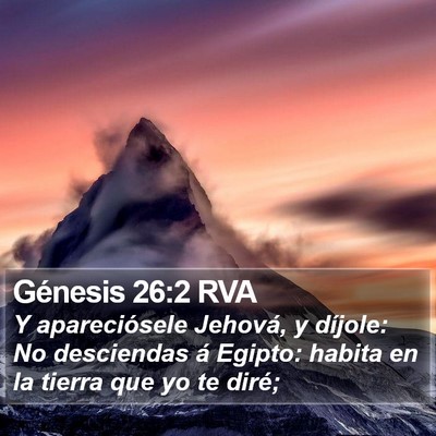 Génesis 26:2 RVA Bible Verse Image