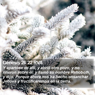 Génesis 26:22 RVA Bible Verse Image