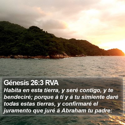 Génesis 26:3 RVA Bible Verse Image