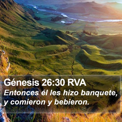 Génesis 26:30 RVA Bible Verse Image