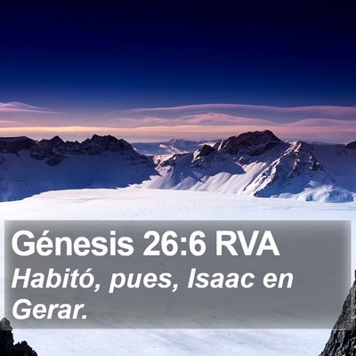 Génesis 26:6 RVA Bible Verse Image