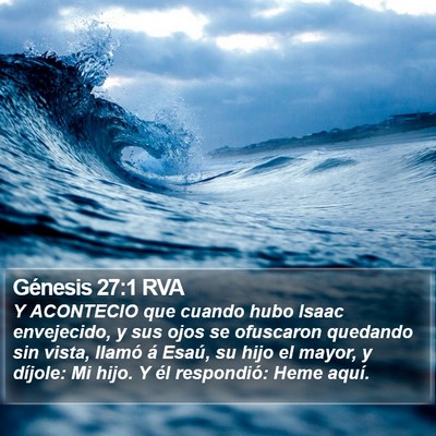 Génesis 27:1 RVA Bible Verse Image