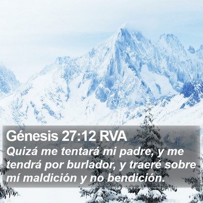 Génesis 27:12 RVA Bible Verse Image