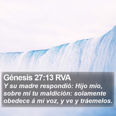 Génesis 27:13 RVA Bible Verse Image