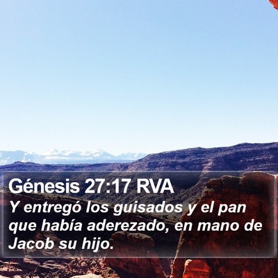 Génesis 27:17 RVA Bible Verse Image