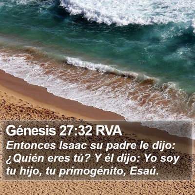 Génesis 27:32 RVA Bible Verse Image