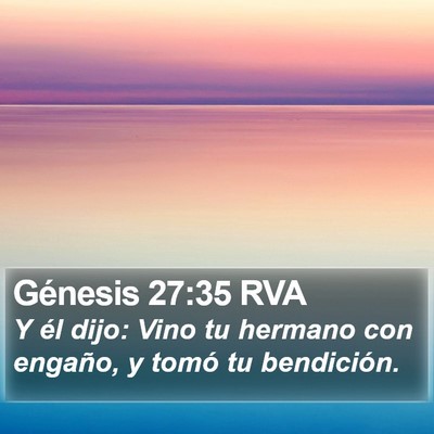 Génesis 27:35 RVA Bible Verse Image