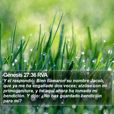Génesis 27:36 RVA Bible Verse Image