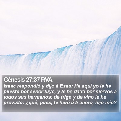 Génesis 27:37 RVA Bible Verse Image