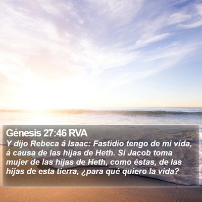 Génesis 27:46 RVA Bible Verse Image