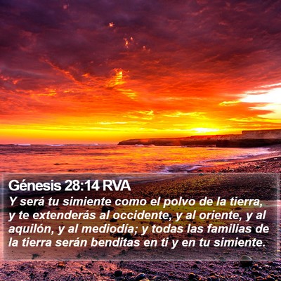 Génesis 28:14 RVA Bible Verse Image
