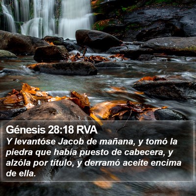 Génesis 28:18 RVA Bible Verse Image