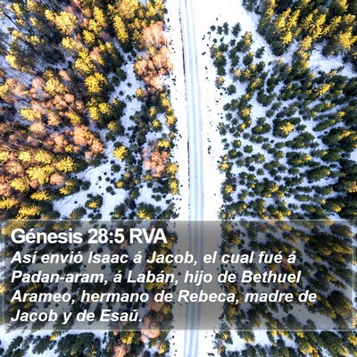 Génesis 28:5 RVA Bible Verse Image