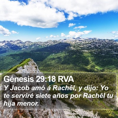 Génesis 29:18 RVA Bible Verse Image