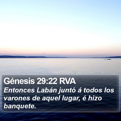 Génesis 29:22 RVA Bible Verse Image