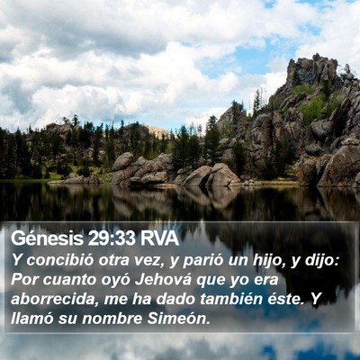 Génesis 29:33 RVA Bible Verse Image