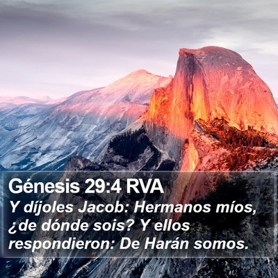 Génesis 29:4 RVA Bible Verse Image