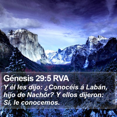 Génesis 29:5 RVA Bible Verse Image