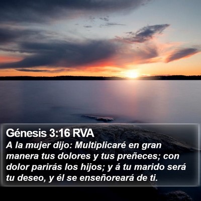 Génesis 3:16 RVA Bible Verse Image